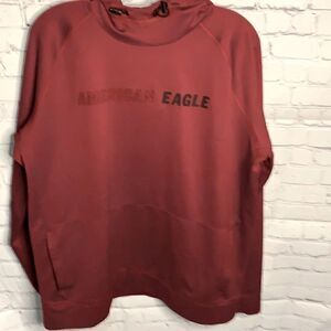 American Eagle Dark Red Hoodie - L
